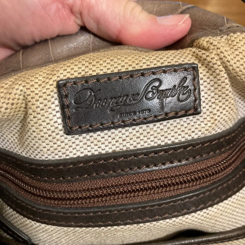 DOONEY & Bourke Belvedere Croc Logo Lock Hobo SHOULDERBAG tote HOBO - Picture 5 of 8